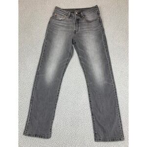 Levi's 501 Original Fit Button Fly Jeans Gray Wash Men's W29 L30 WaterLess